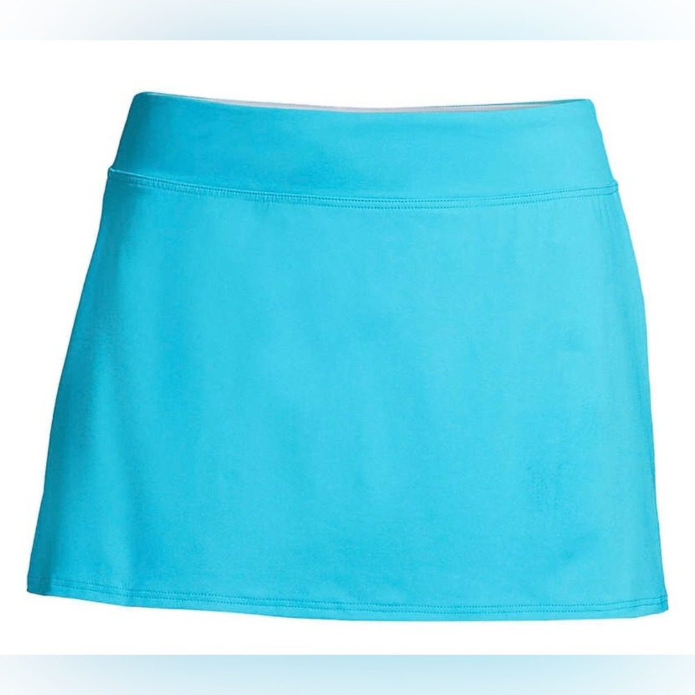 Lands End women’s swim skirt with attached panty; size: 14